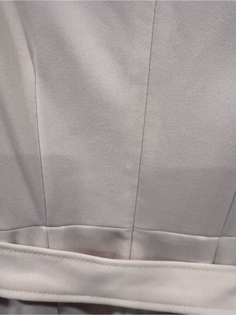 Calvin Klein Size 6 Ivory Cream Wide Leg Belted Jumpsuit Sleeveless V-Neck Basic - Picture 11 of 11